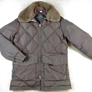 Vintage Down Coat Jacket, Made in USA, Mens Women's Unisex M Medium L La…